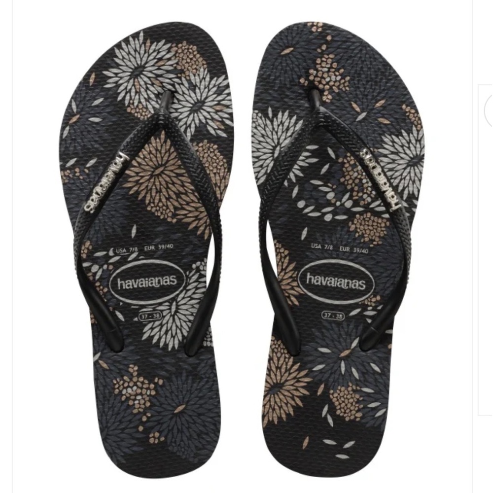 Havaianas Womens Bloom Slim Logo